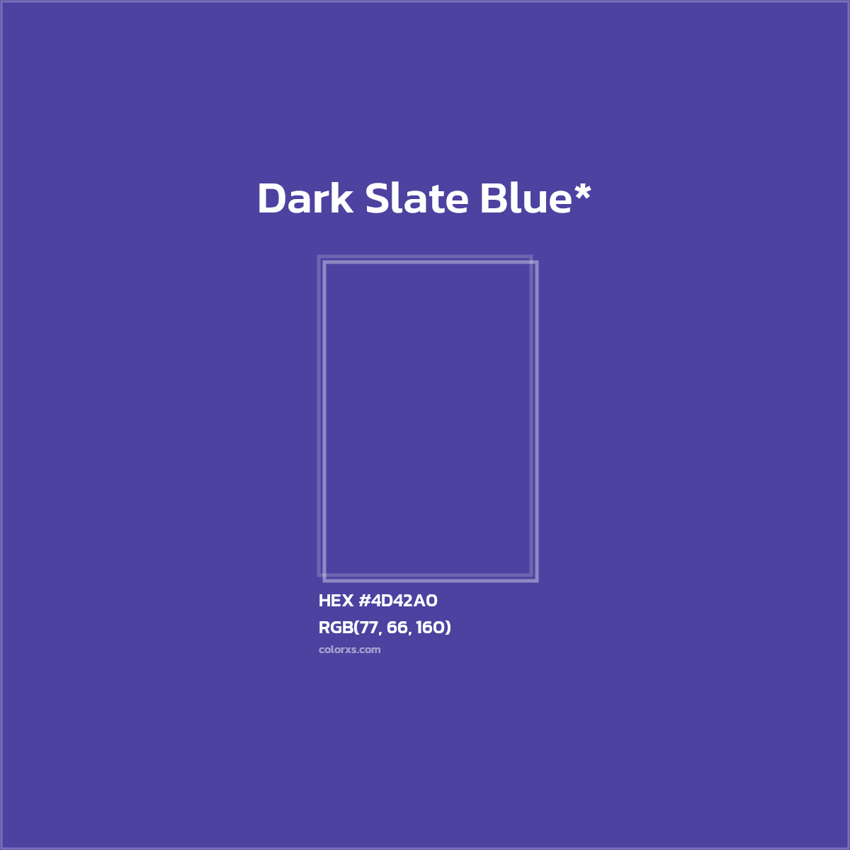 HEX #4D42A0 Color Name, Color Code, Palettes, Similar Paints, Images