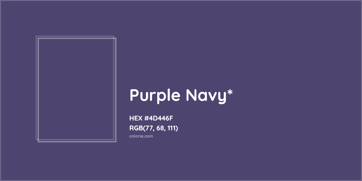 HEX #4D446F Color Name, Color Code, Palettes, Similar Paints, Images