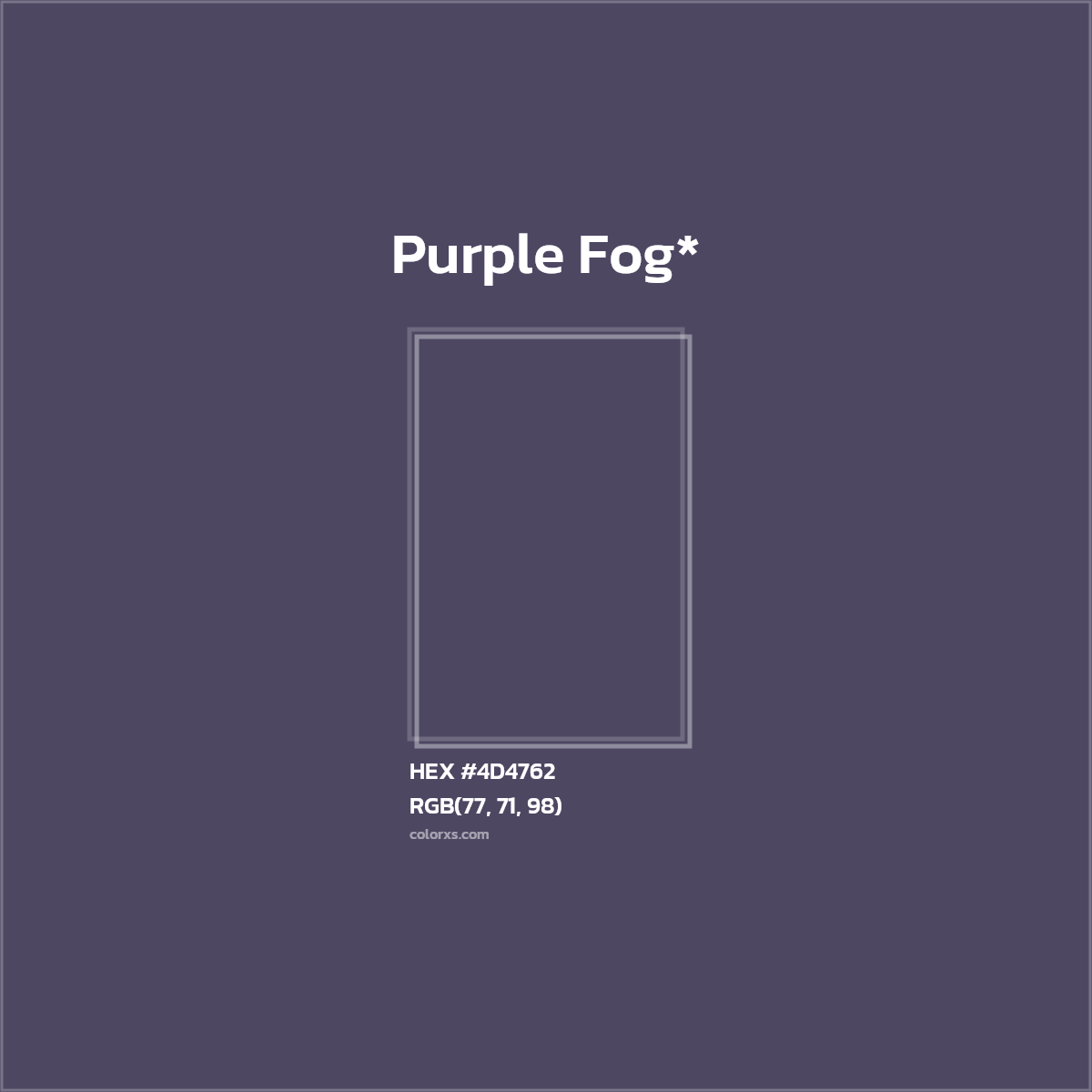 HEX #4D4762 Color Name, Color Code, Palettes, Similar Paints, Images
