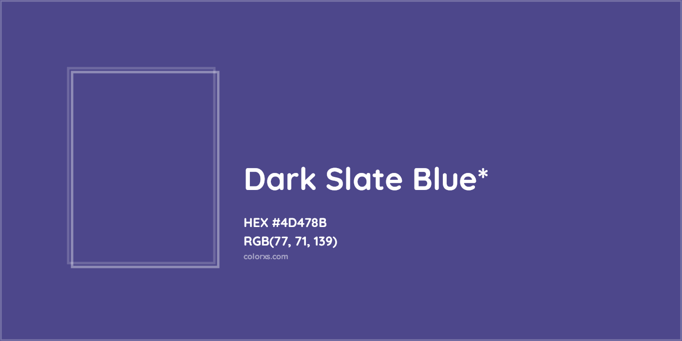 HEX #4D478B Color Name, Color Code, Palettes, Similar Paints, Images