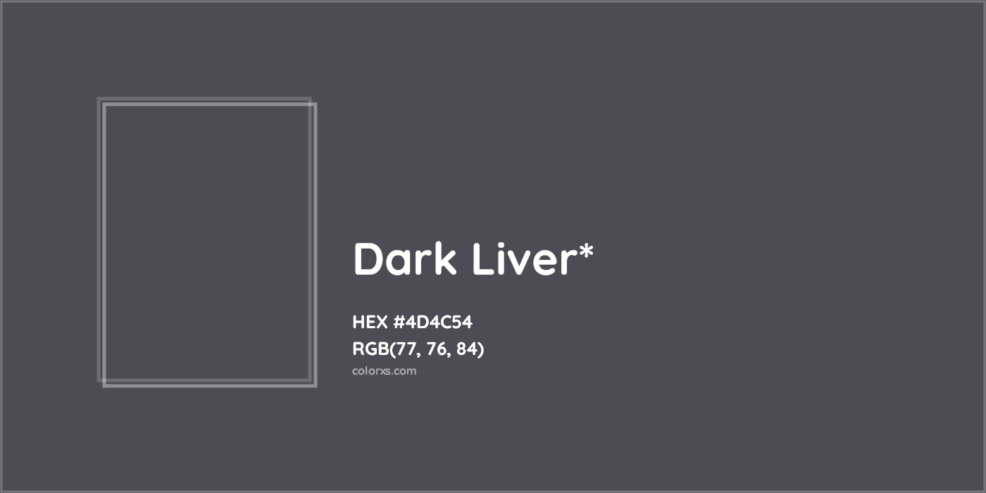 HEX #4D4C54 Color Name, Color Code, Palettes, Similar Paints, Images