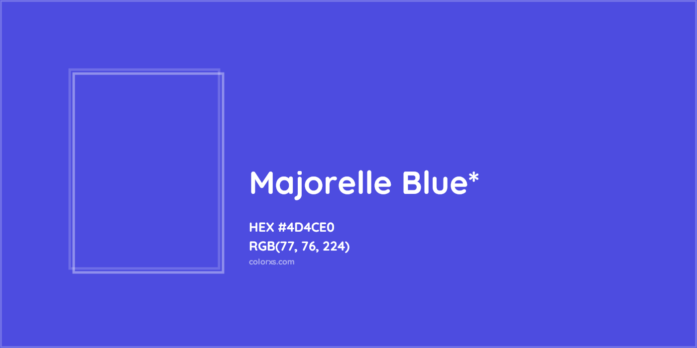 HEX #4D4CE0 Color Name, Color Code, Palettes, Similar Paints, Images