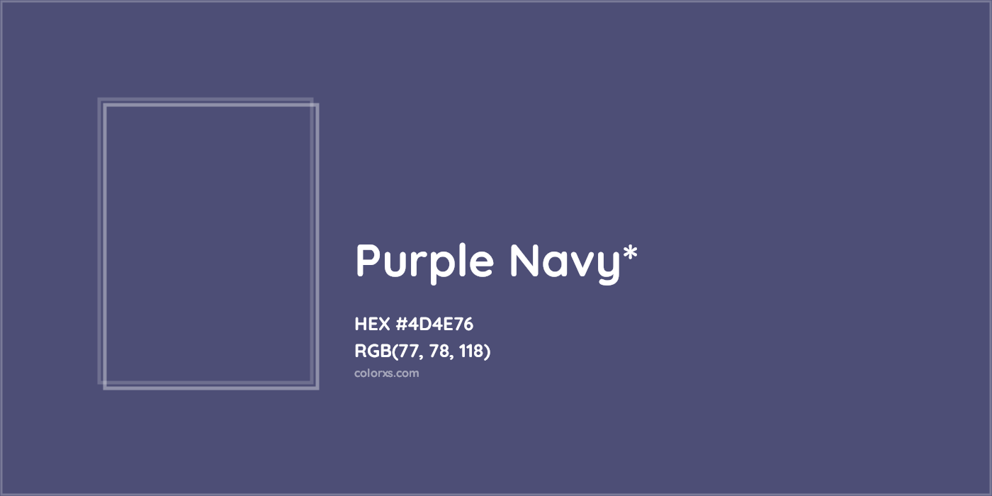 HEX #4D4E76 Color Name, Color Code, Palettes, Similar Paints, Images