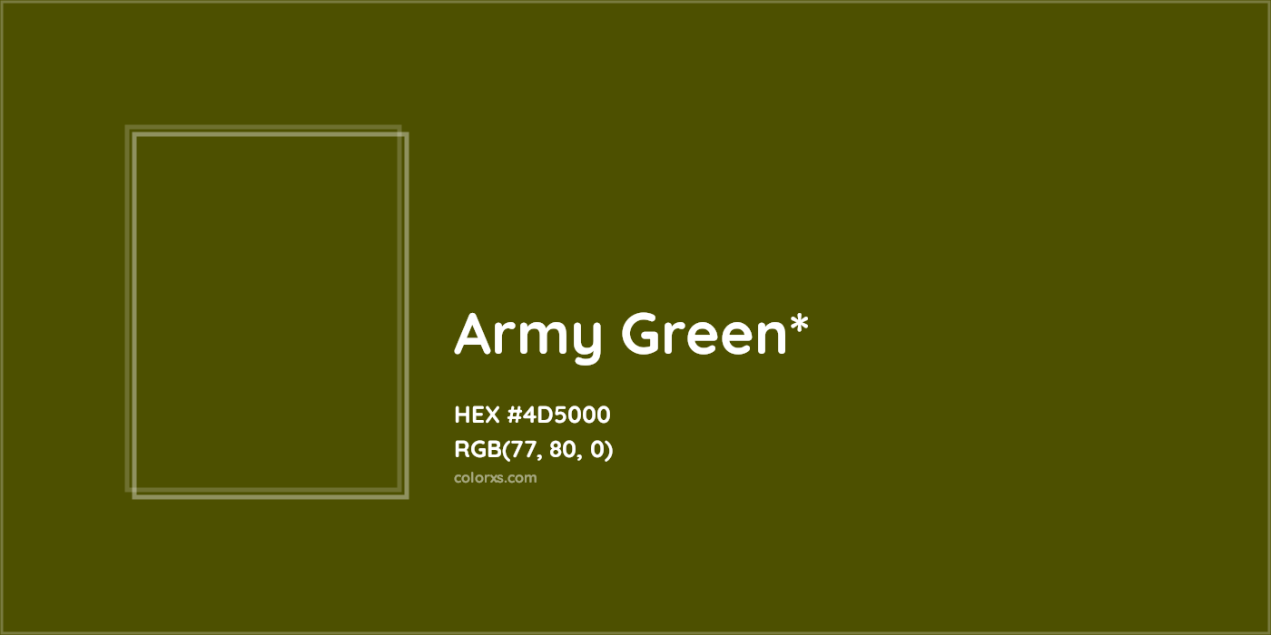 HEX #4D5000 Color Name, Color Code, Palettes, Similar Paints, Images