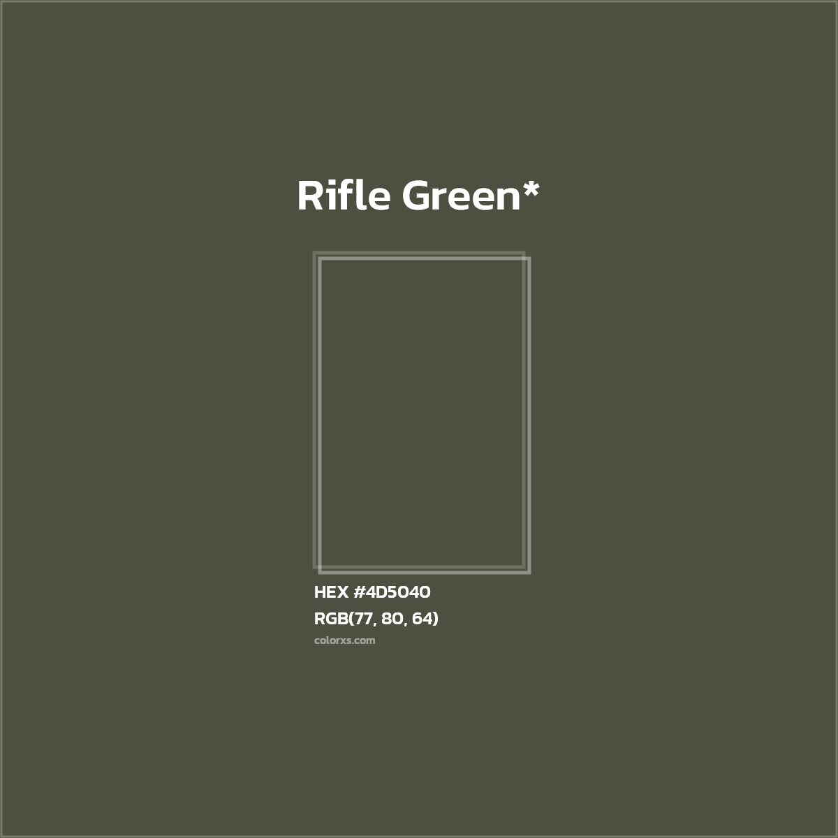 HEX #4D5040 Color Name, Color Code, Palettes, Similar Paints, Images
