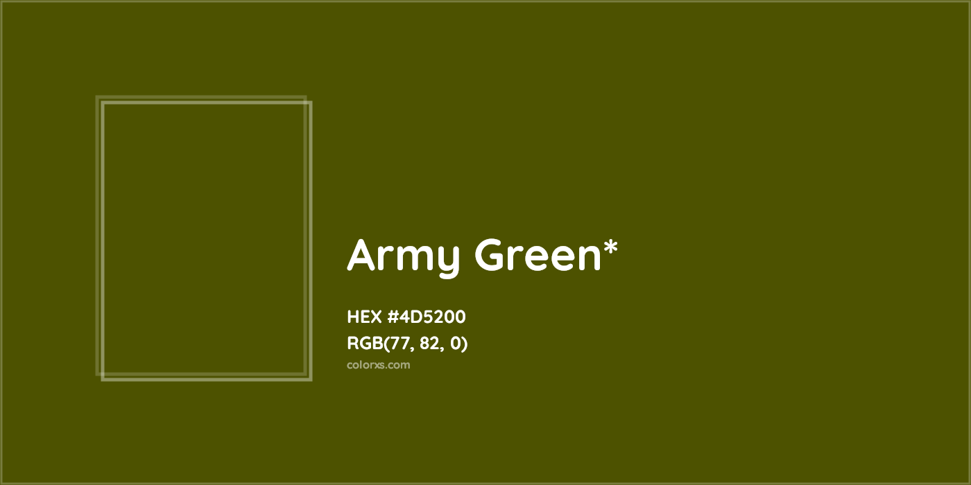 HEX #4D5200 Color Name, Color Code, Palettes, Similar Paints, Images