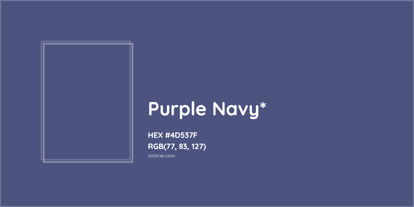 HEX #4D537F Color Name, Color Code, Palettes, Similar Paints, Images