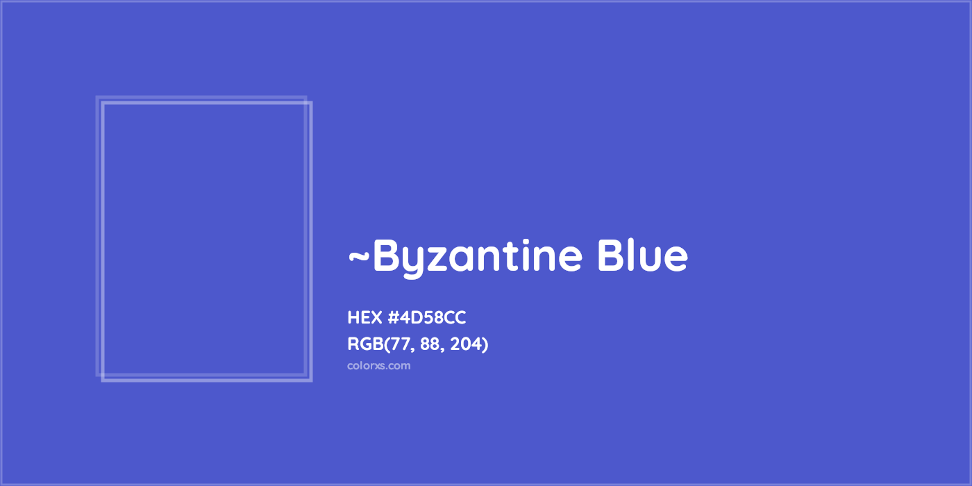 HEX #4D58CC Color Name, Color Code, Palettes, Similar Paints, Images