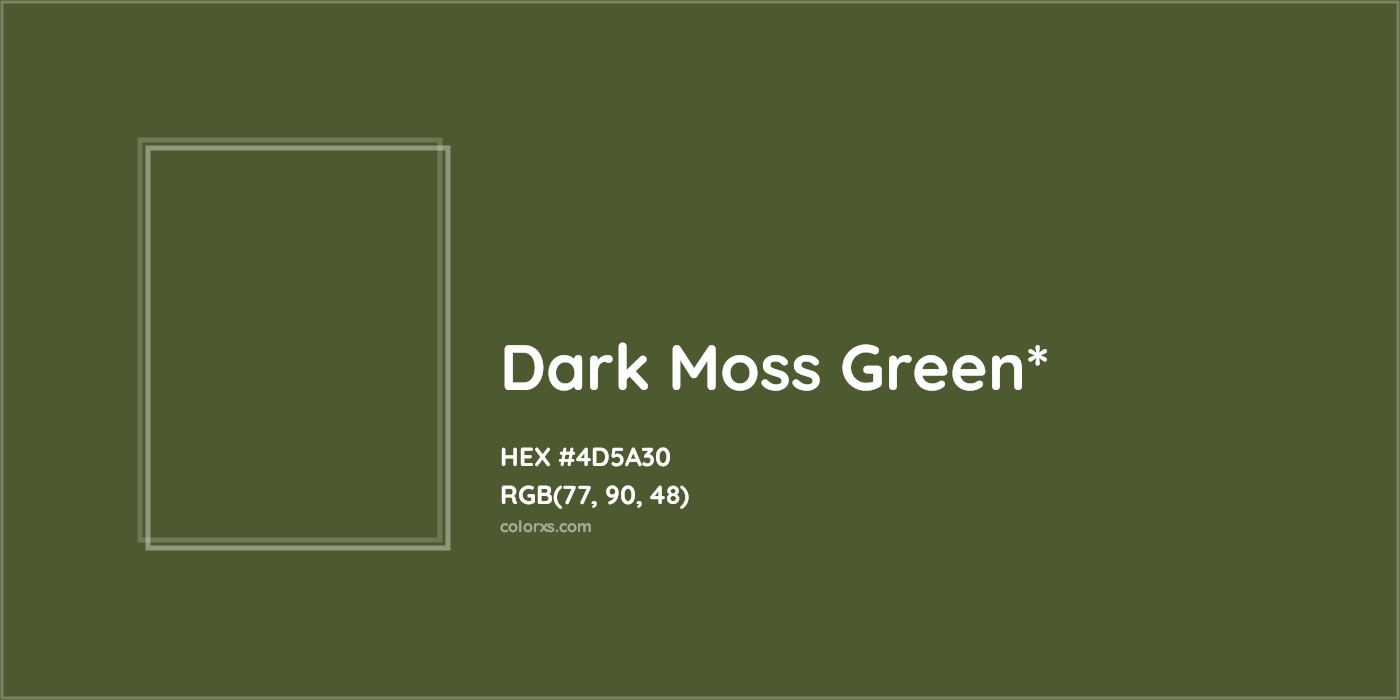 HEX #4D5A30 Color Name, Color Code, Palettes, Similar Paints, Images
