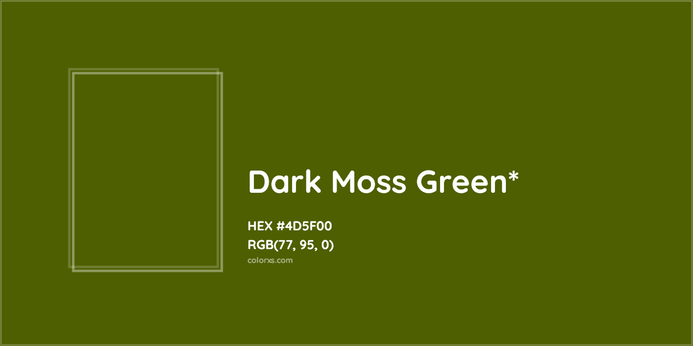 HEX #4D5F00 Color Name, Color Code, Palettes, Similar Paints, Images