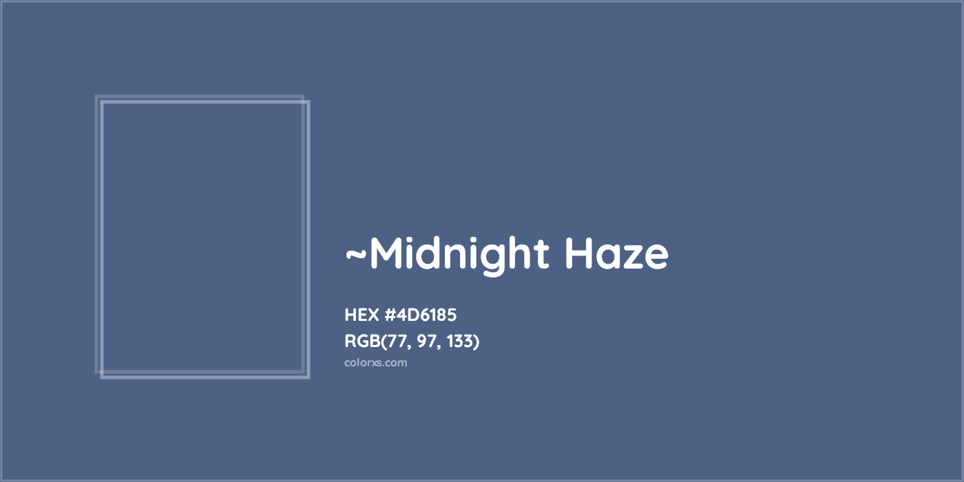 HEX #4D6185 Color Name, Color Code, Palettes, Similar Paints, Images