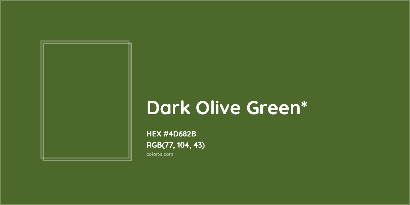 HEX #4D682B Color Name, Color Code, Palettes, Similar Paints, Images