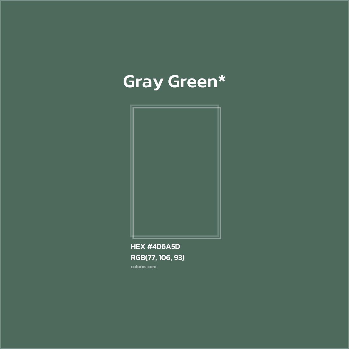 HEX #4D6A5D Color Name, Color Code, Palettes, Similar Paints, Images