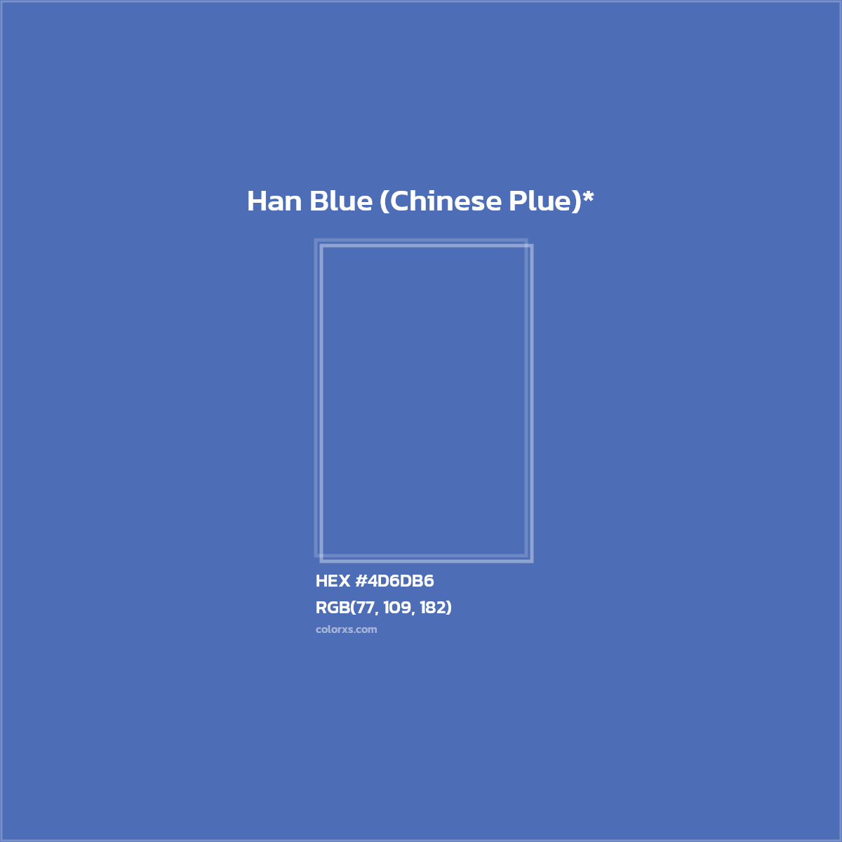 HEX #4D6DB6 Color Name, Color Code, Palettes, Similar Paints, Images