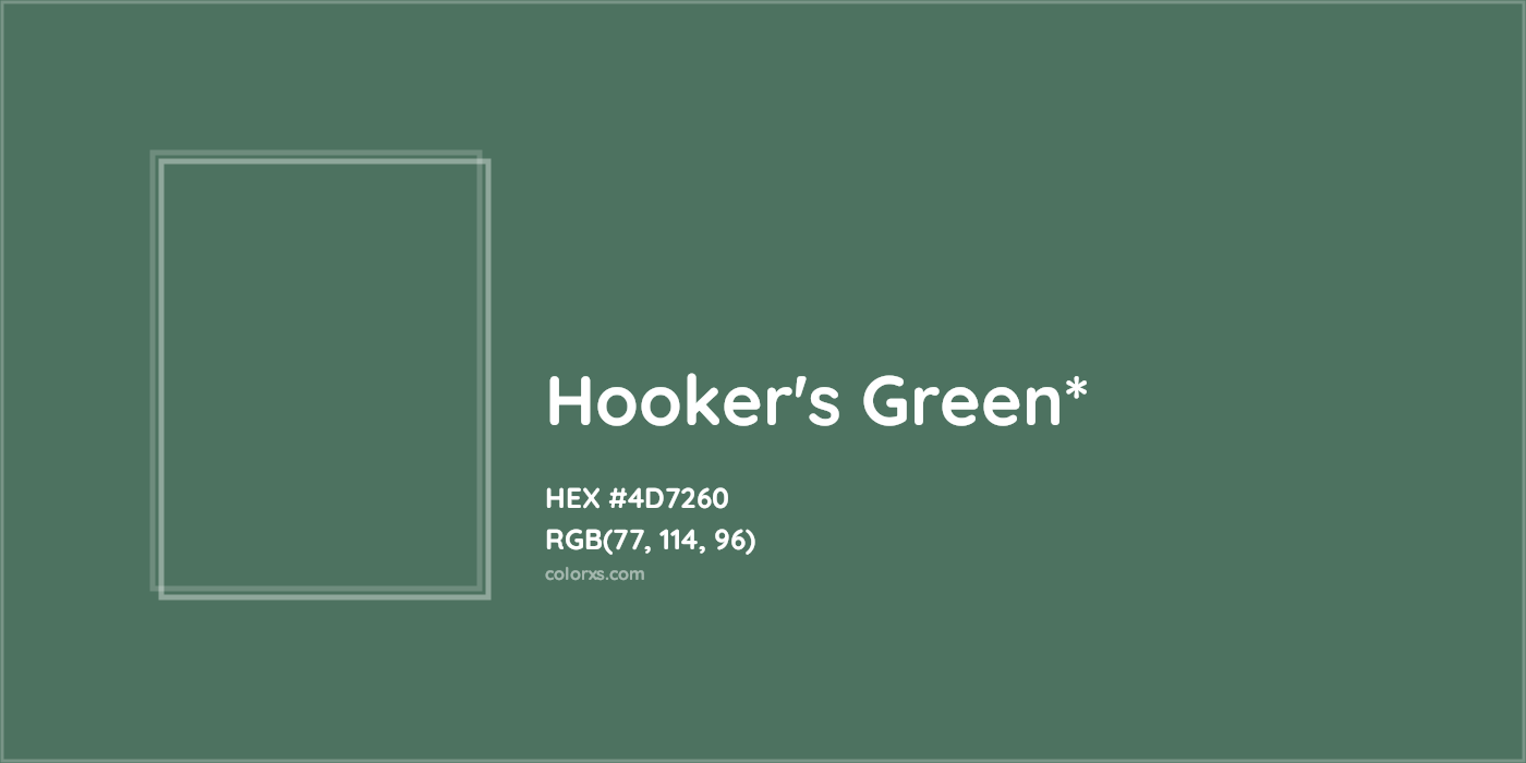 HEX #4D7260 Color Name, Color Code, Palettes, Similar Paints, Images