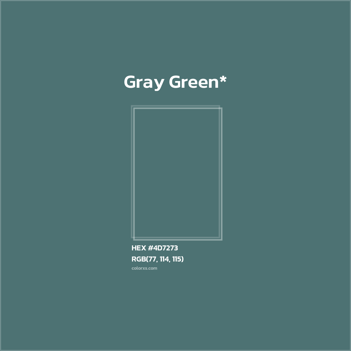 HEX #4D7273 Color Name, Color Code, Palettes, Similar Paints, Images