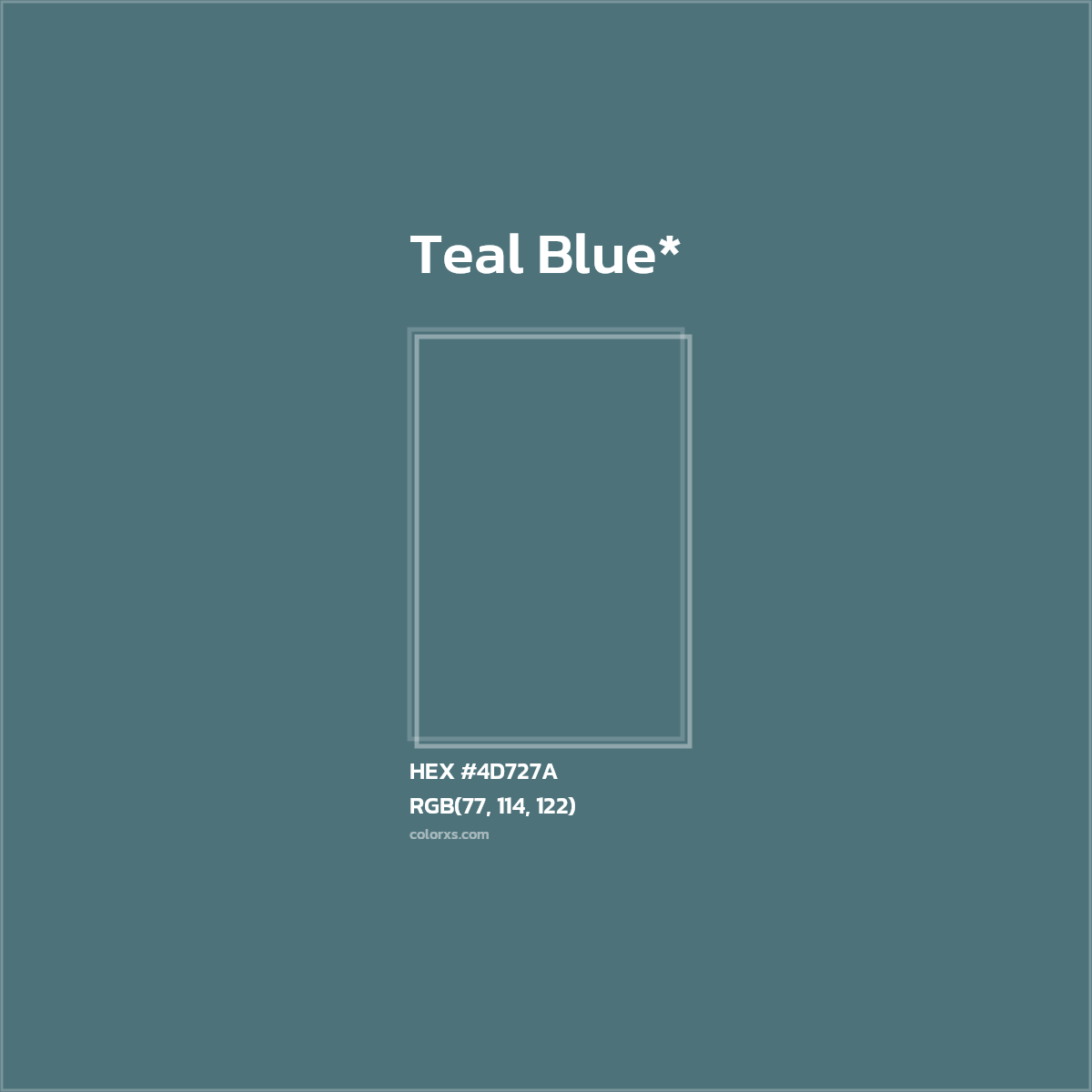 HEX #4D727A Color Name, Color Code, Palettes, Similar Paints, Images