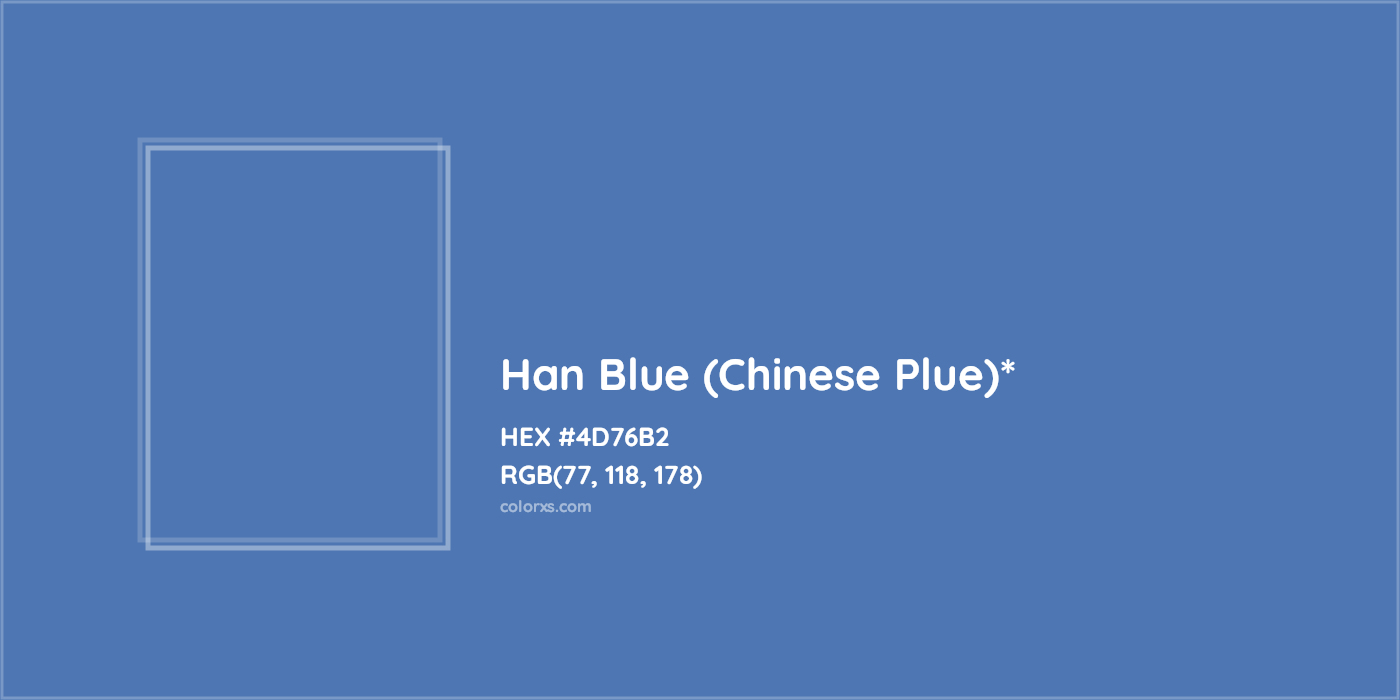 HEX #4D76B2 Color Name, Color Code, Palettes, Similar Paints, Images