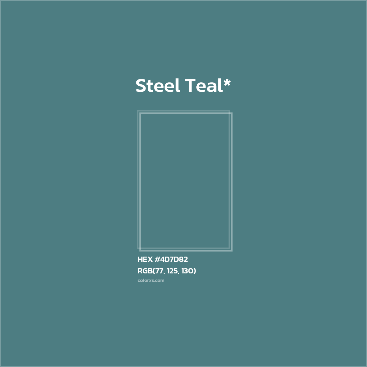 HEX #4D7D82 Color Name, Color Code, Palettes, Similar Paints, Images