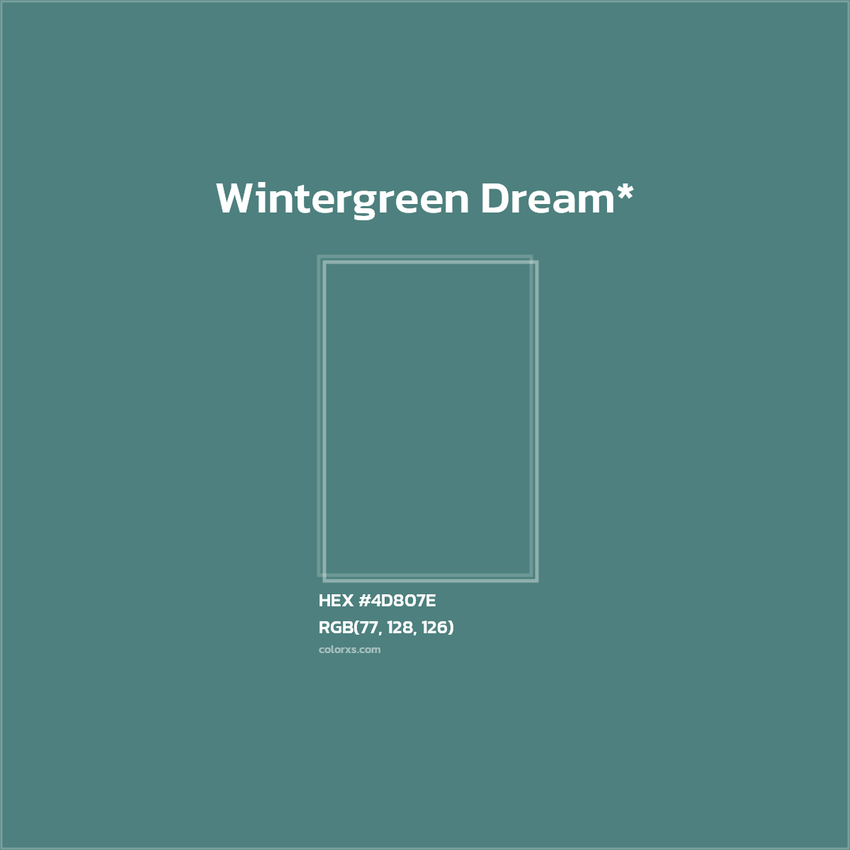HEX #4D807E Color Name, Color Code, Palettes, Similar Paints, Images