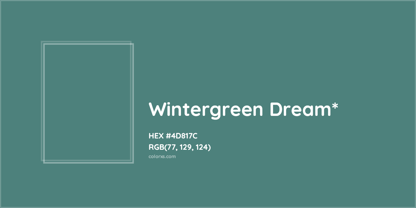 HEX #4D817C Color Name, Color Code, Palettes, Similar Paints, Images