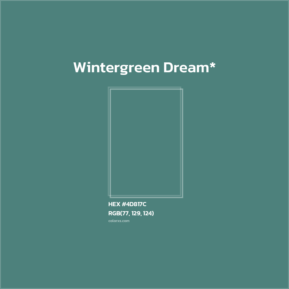 HEX #4D817C Color Name, Color Code, Palettes, Similar Paints, Images