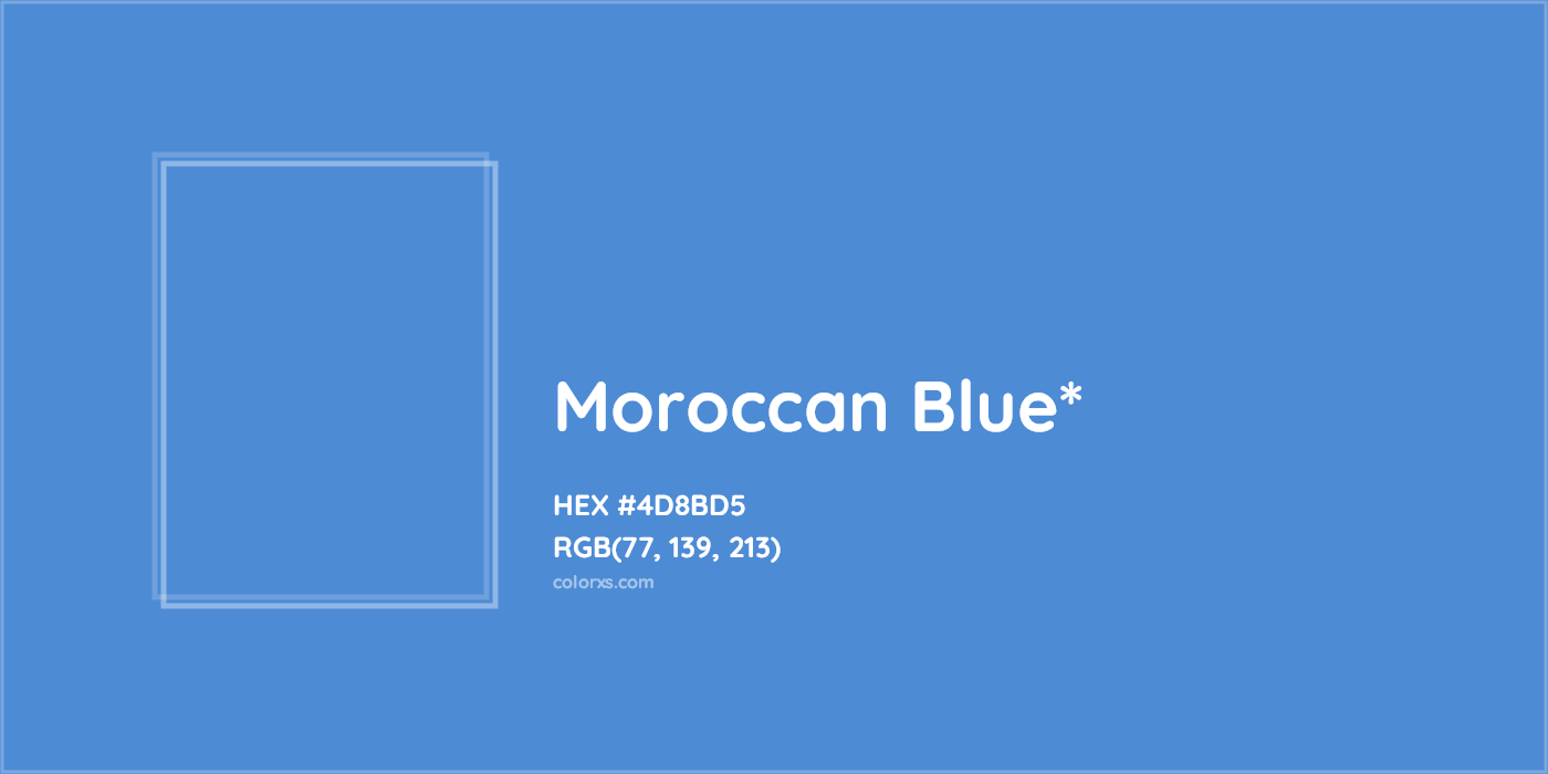 HEX #4D8BD5 Color Name, Color Code, Palettes, Similar Paints, Images
