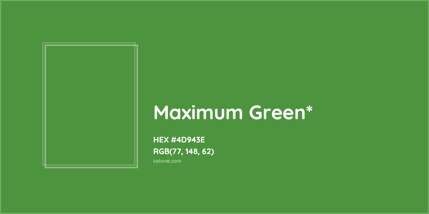 HEX #4D943E Color Name, Color Code, Palettes, Similar Paints, Images