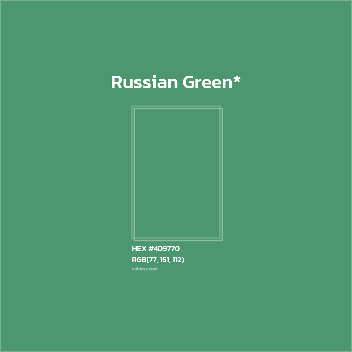 HEX #4D9770 Color Name, Color Code, Palettes, Similar Paints, Images