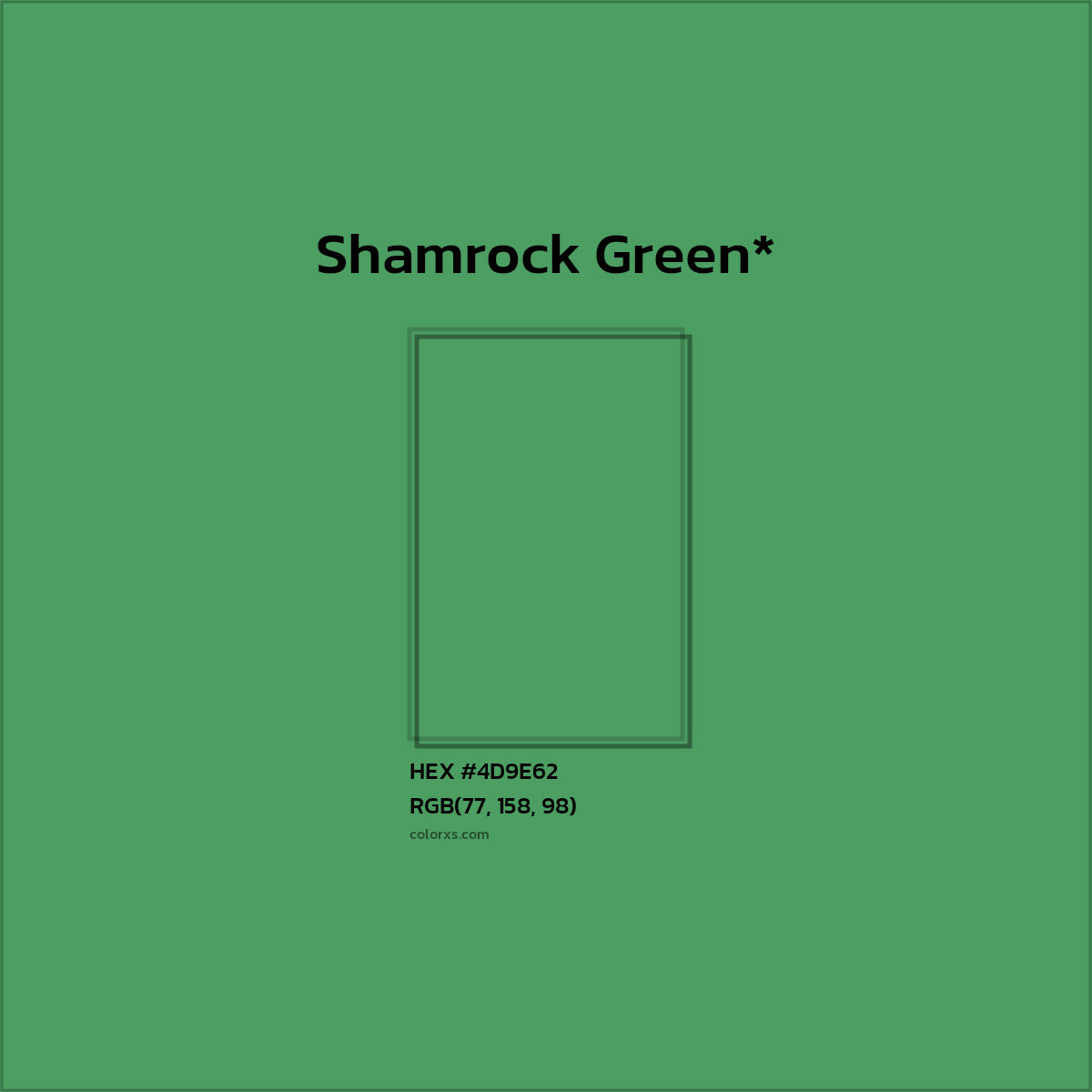 HEX #4D9E62 Color Name, Color Code, Palettes, Similar Paints, Images