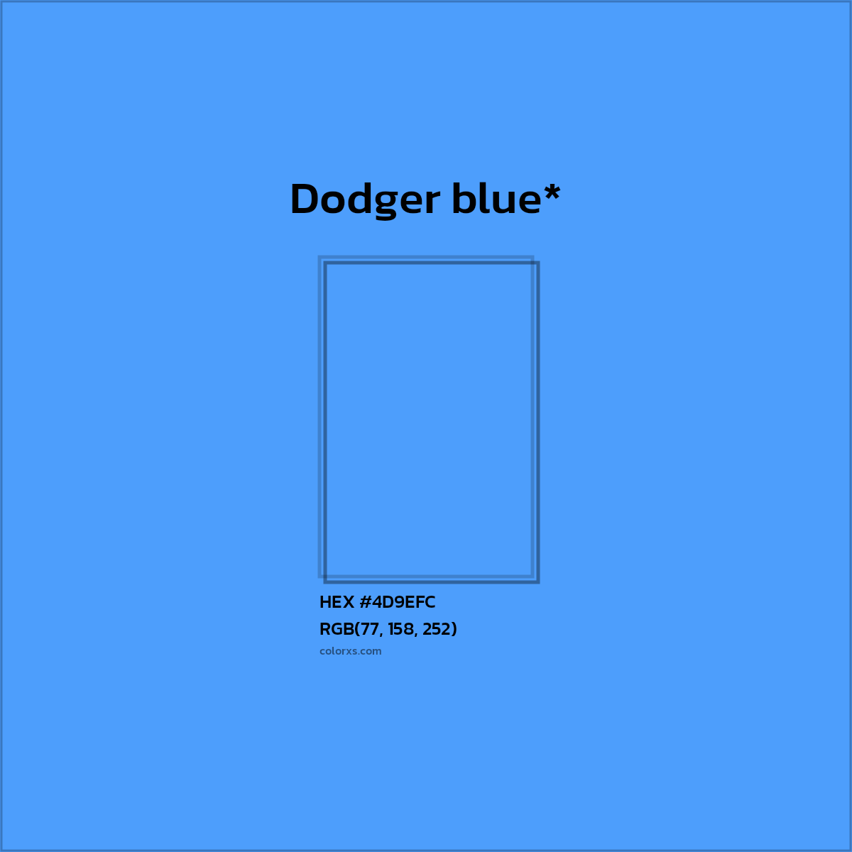 HEX #4D9EFC Color Name, Color Code, Palettes, Similar Paints, Images