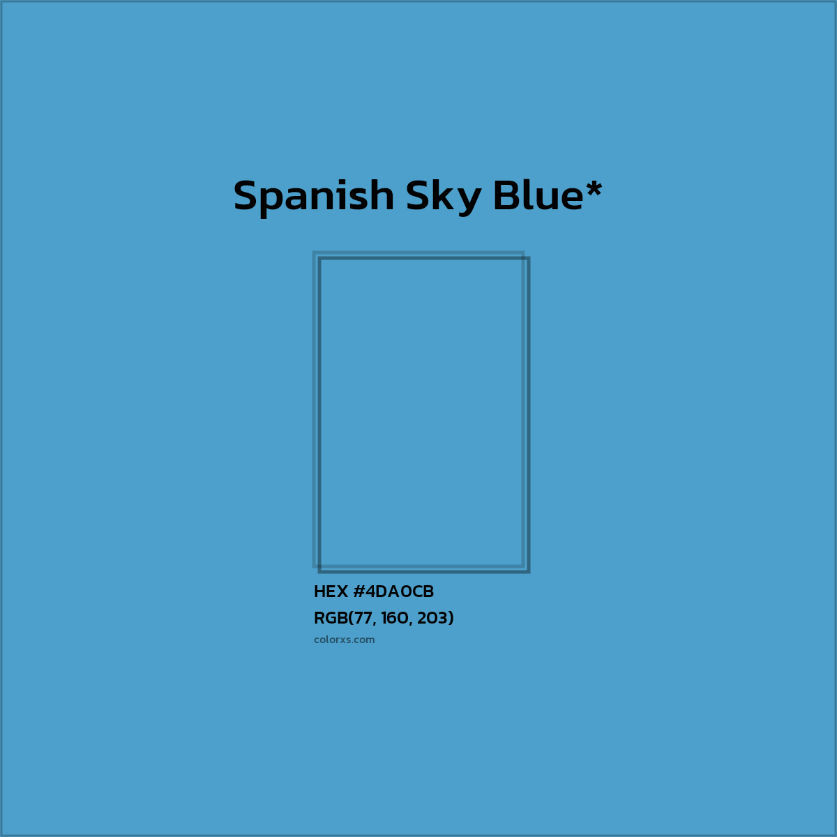 HEX #4DA0CB Color Name, Color Code, Palettes, Similar Paints, Images