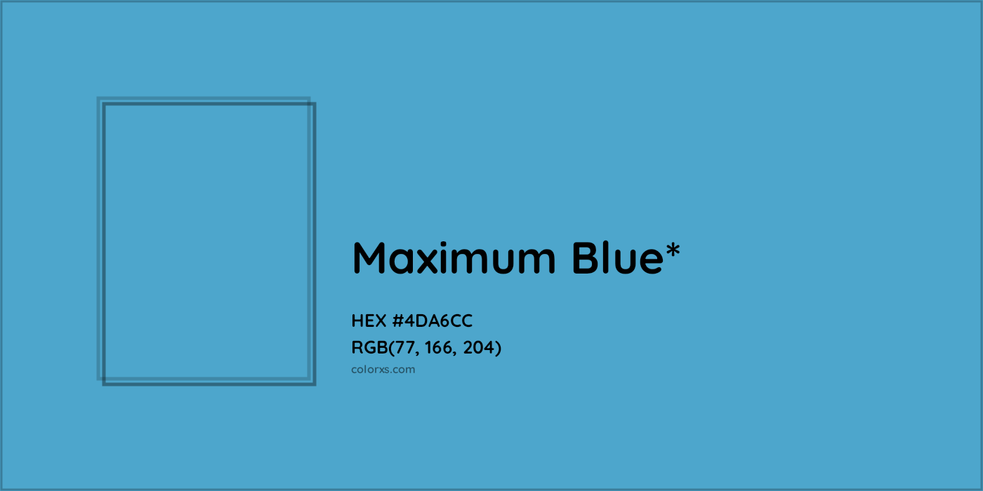 HEX #4DA6CC Color Name, Color Code, Palettes, Similar Paints, Images