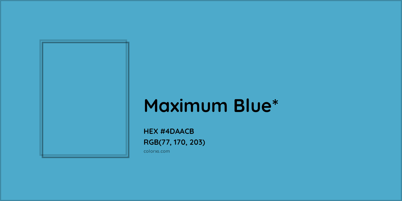 HEX #4DAACB Color Name, Color Code, Palettes, Similar Paints, Images