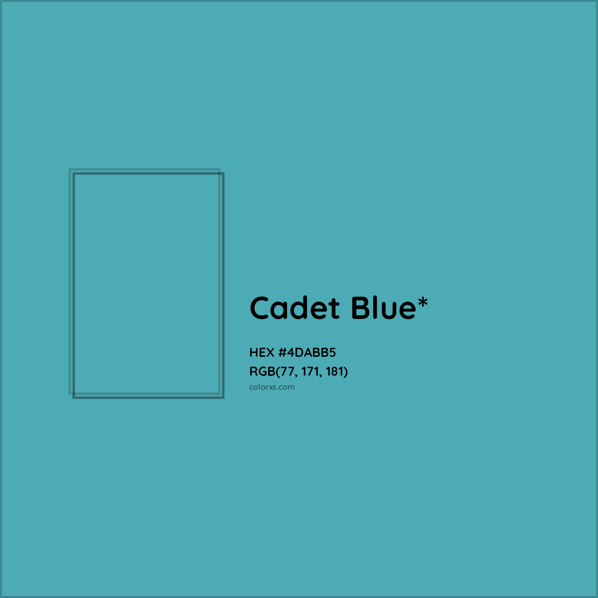 HEX #4DABB5 Color Name, Color Code, Palettes, Similar Paints, Images