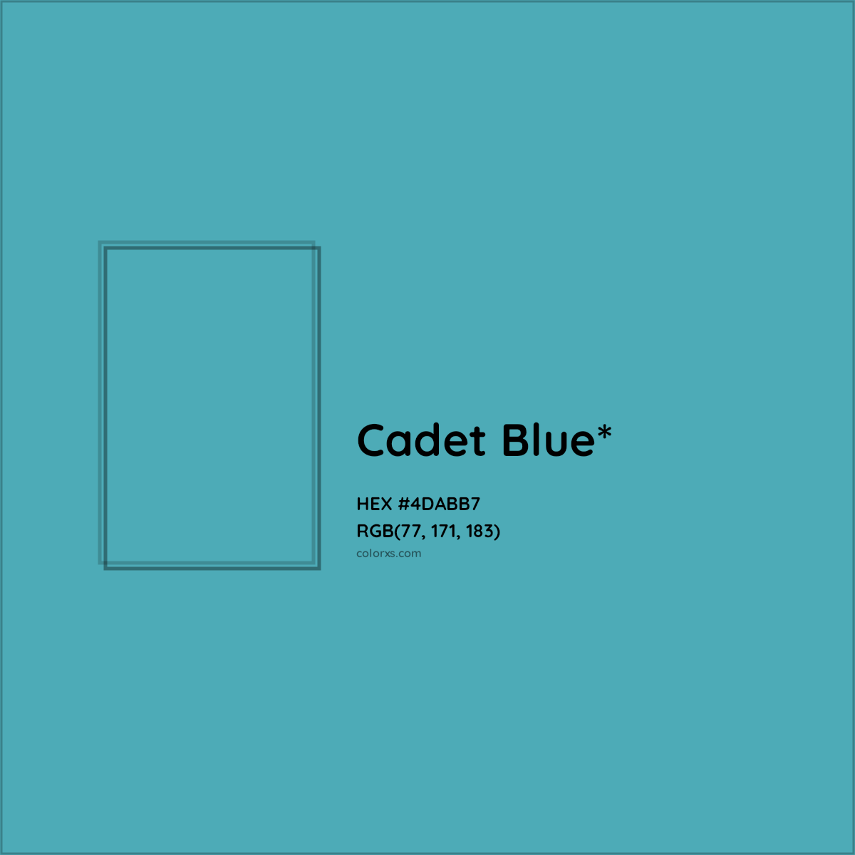 HEX #4DABB7 Color Name, Color Code, Palettes, Similar Paints, Images
