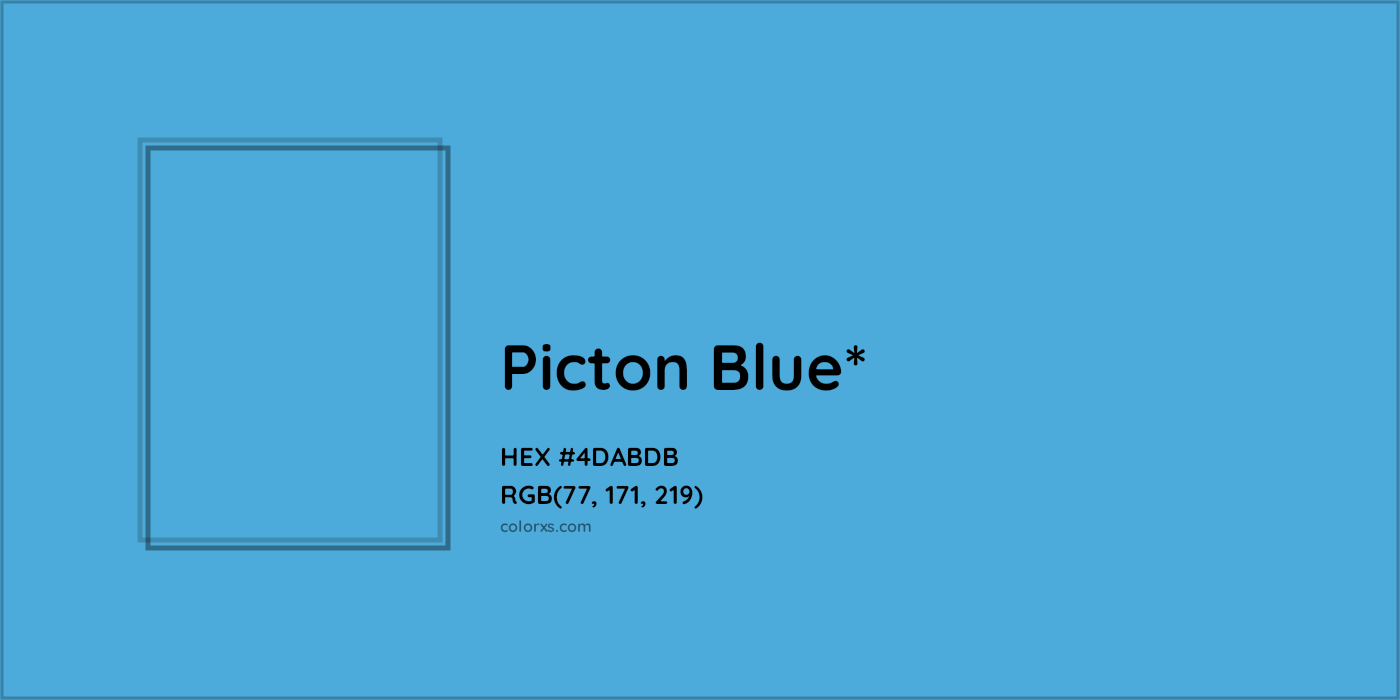 HEX #4DABDB Color Name, Color Code, Palettes, Similar Paints, Images