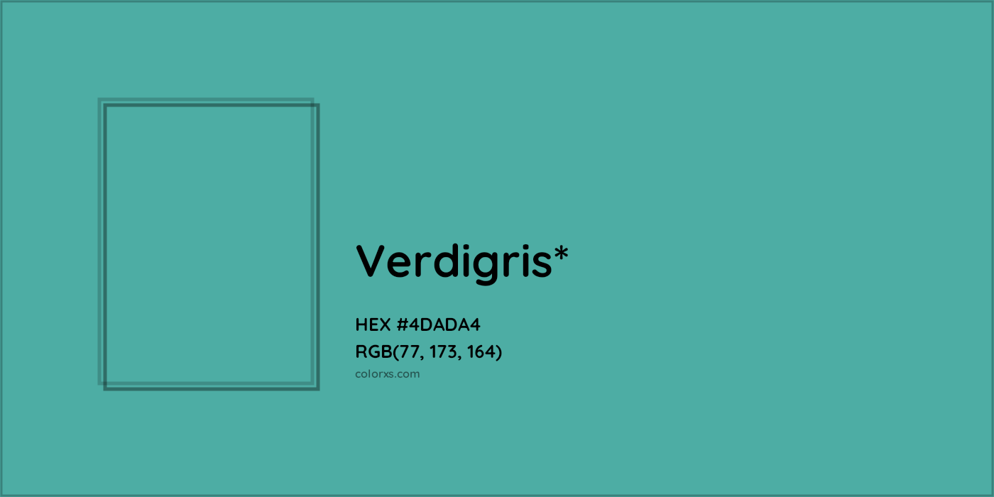 HEX #4DADA4 Color Name, Color Code, Palettes, Similar Paints, Images