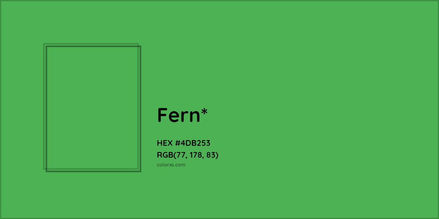 HEX #4DB253 Color Name, Color Code, Palettes, Similar Paints, Images
