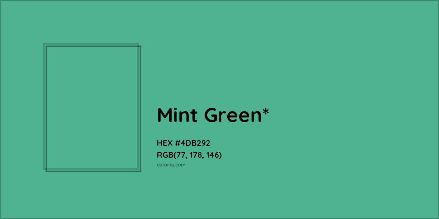 HEX #4DB292 Color Name, Color Code, Palettes, Similar Paints, Images