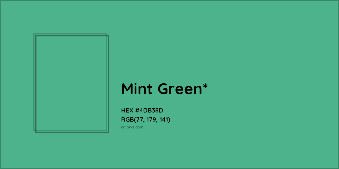HEX #4DB38D Color Name, Color Code, Palettes, Similar Paints, Images