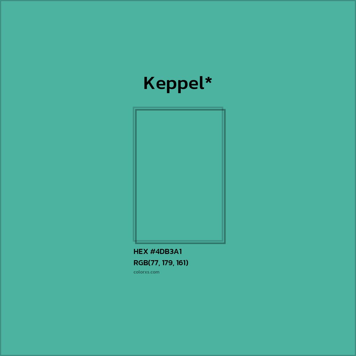 HEX #4DB3A1 Color Name, Color Code, Palettes, Similar Paints, Images