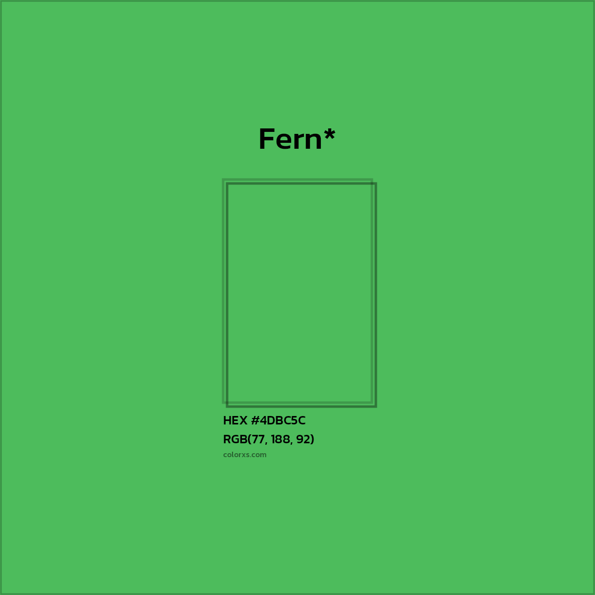 HEX #4DBC5C Color Name, Color Code, Palettes, Similar Paints, Images