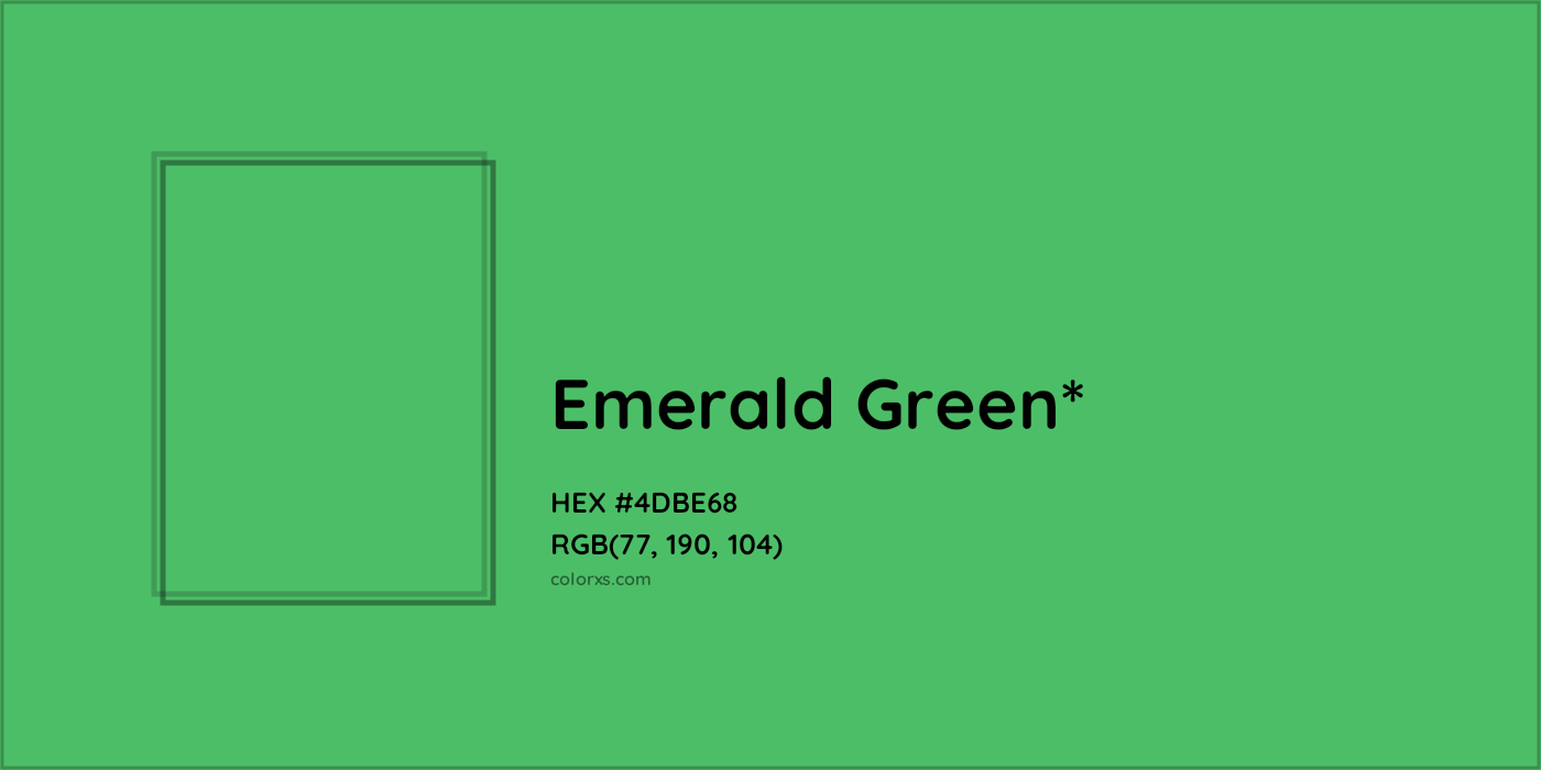 HEX #4DBE68 Color Name, Color Code, Palettes, Similar Paints, Images