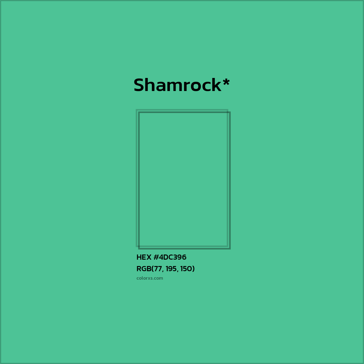HEX #4DC396 Color Name, Color Code, Palettes, Similar Paints, Images