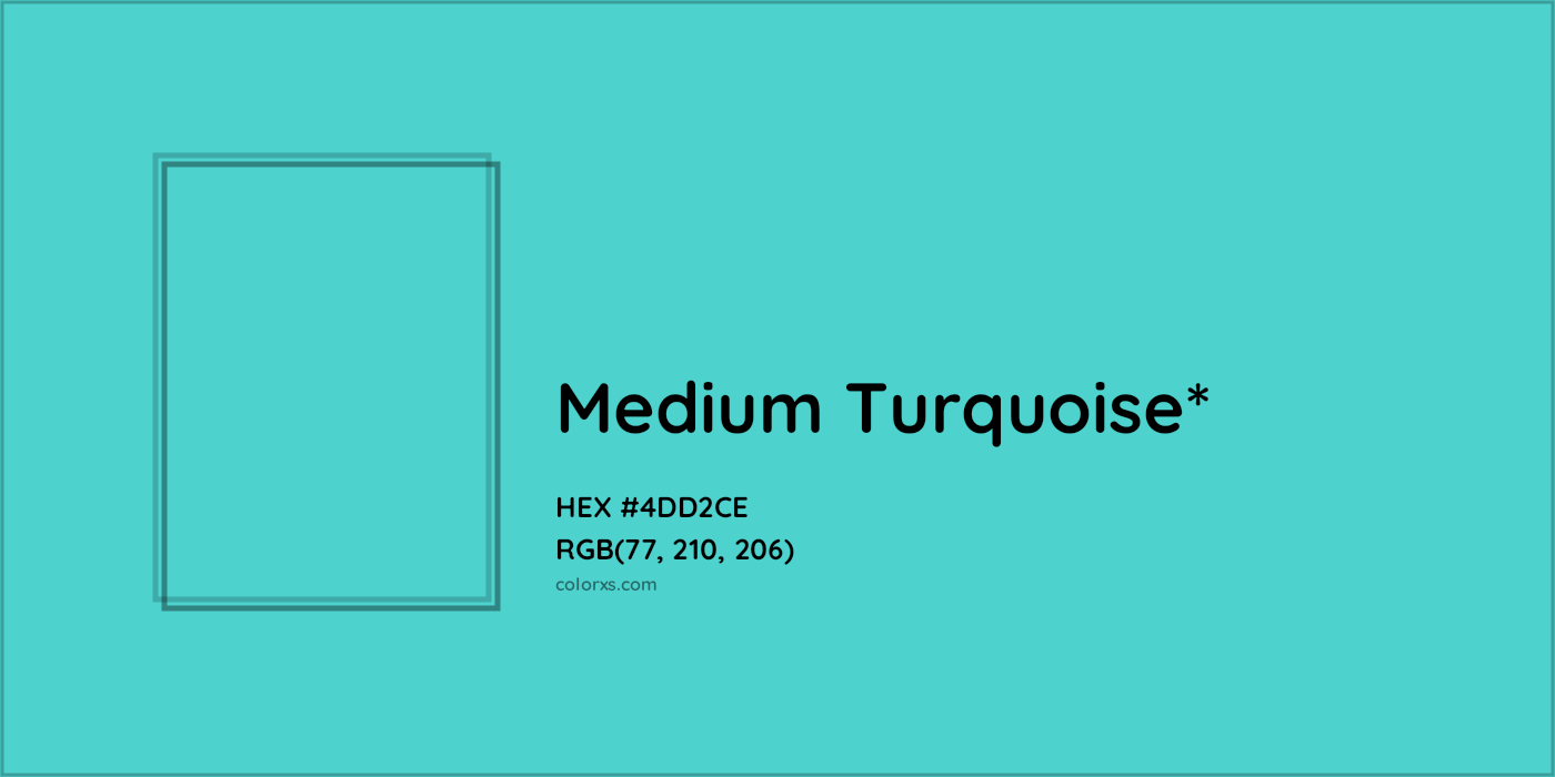 HEX #4DD2CE Color Name, Color Code, Palettes, Similar Paints, Images