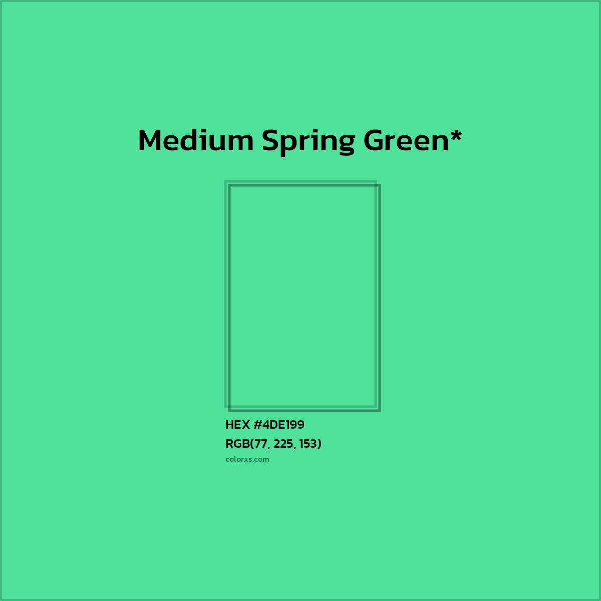 HEX #4DE199 Color Name, Color Code, Palettes, Similar Paints, Images