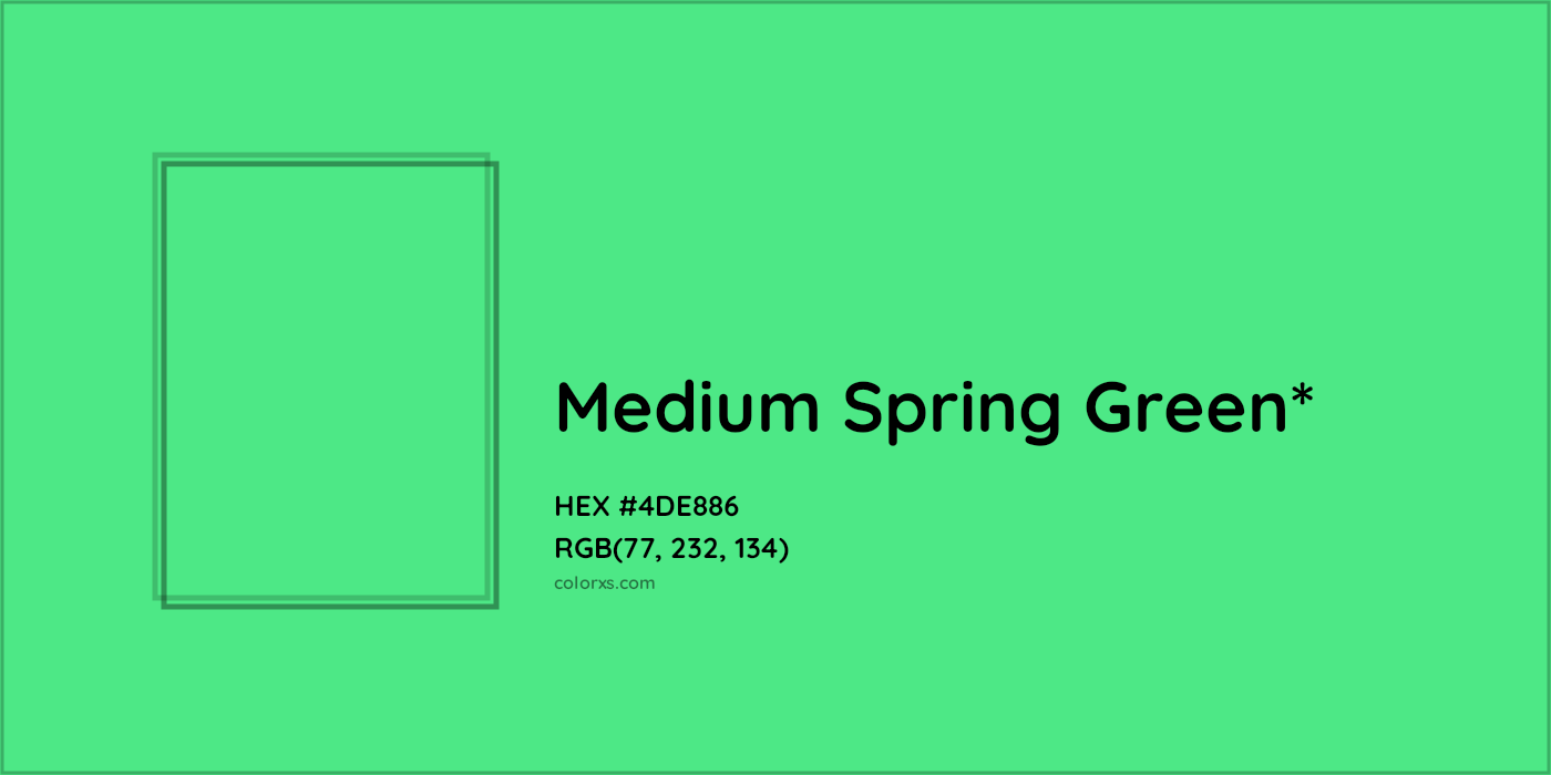 HEX #4DE886 Color Name, Color Code, Palettes, Similar Paints, Images