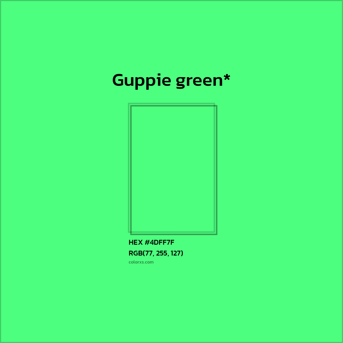 HEX #4DFF7F Color Name, Color Code, Palettes, Similar Paints, Images
