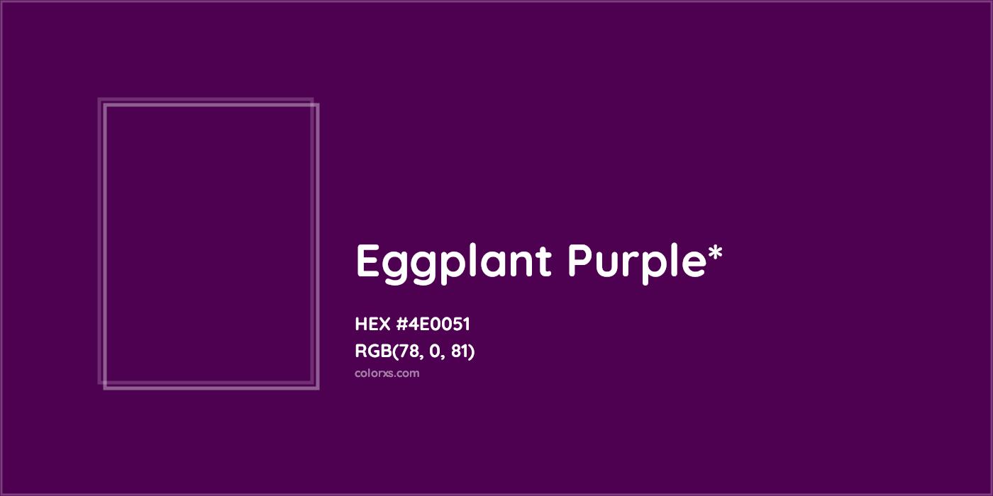 HEX #4E0051 Color Name, Color Code, Palettes, Similar Paints, Images